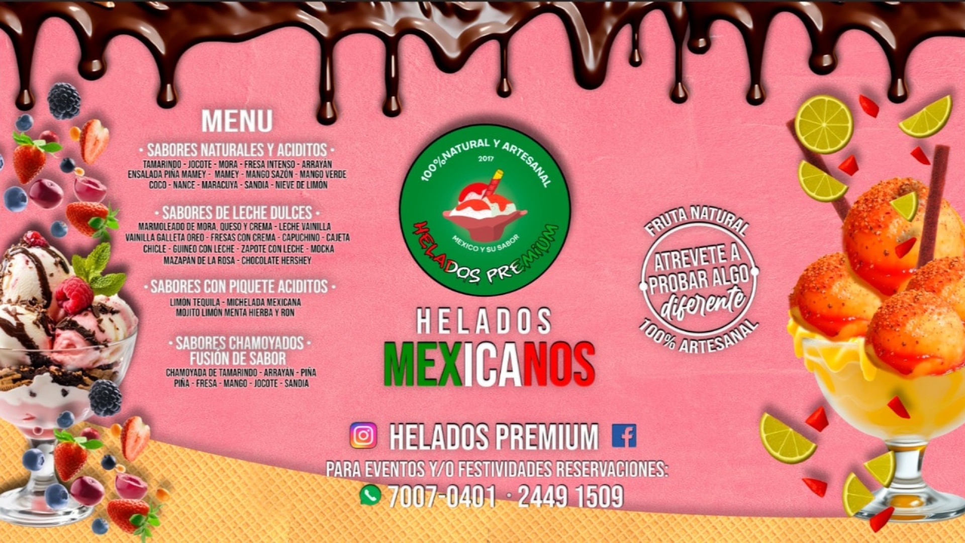 Helados Premium de México y su sabor