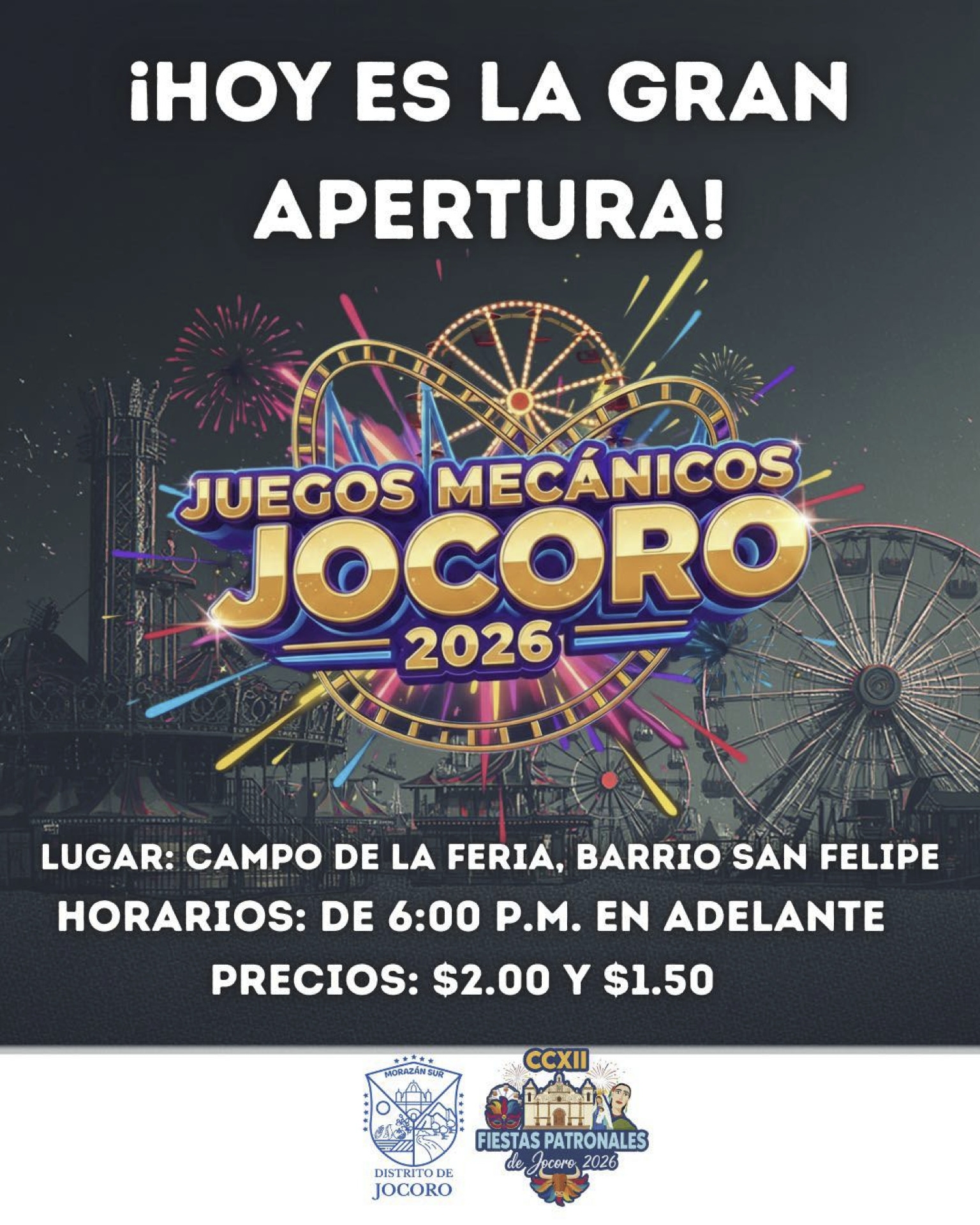 Fiestas en Jocoro, Morazánl!!