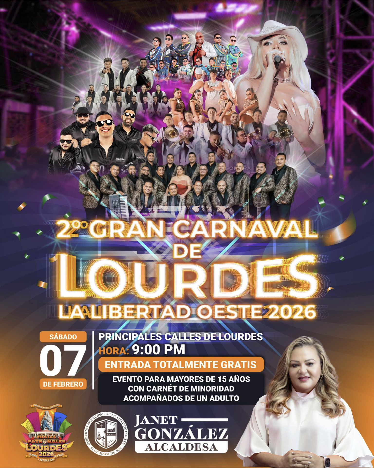 Parrandón musical en Lourdes, La Libertad...!!