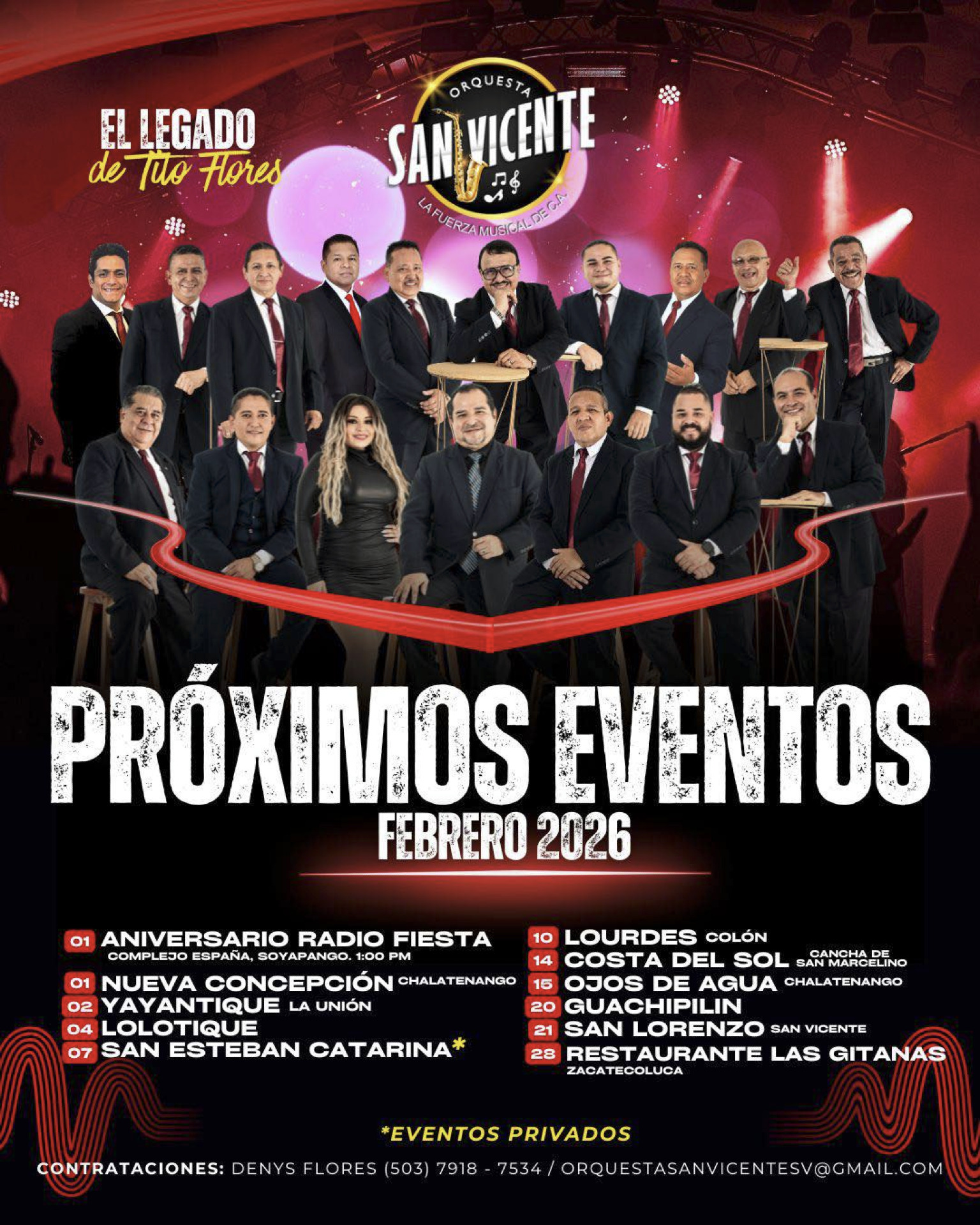 Baila con Orquesta San Vicente !!