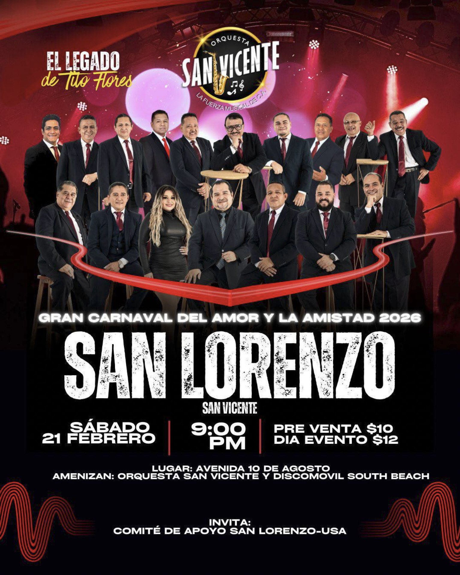 Carnaval con Orquesta San Vicente !!