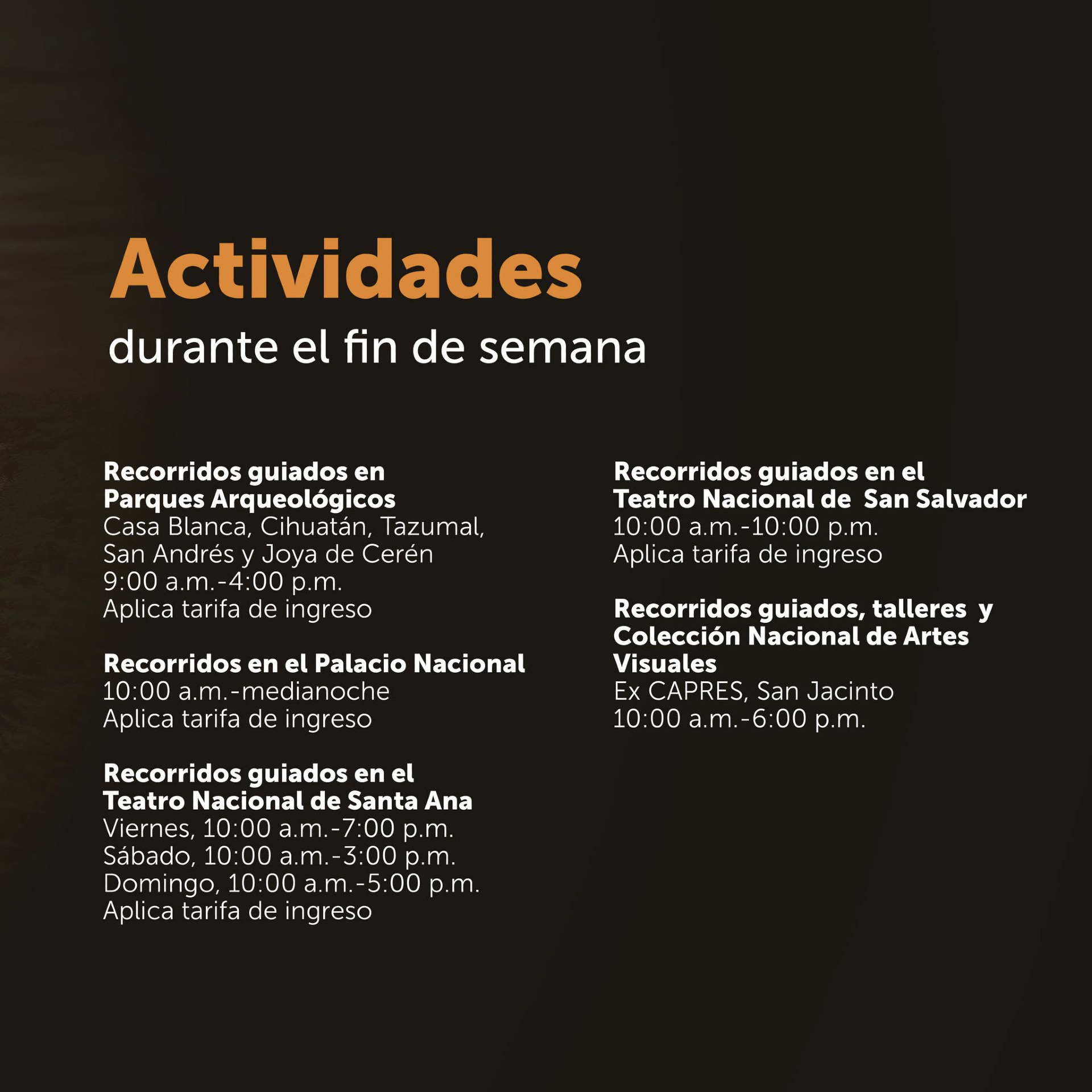 Agenda Cultural de El Salvador