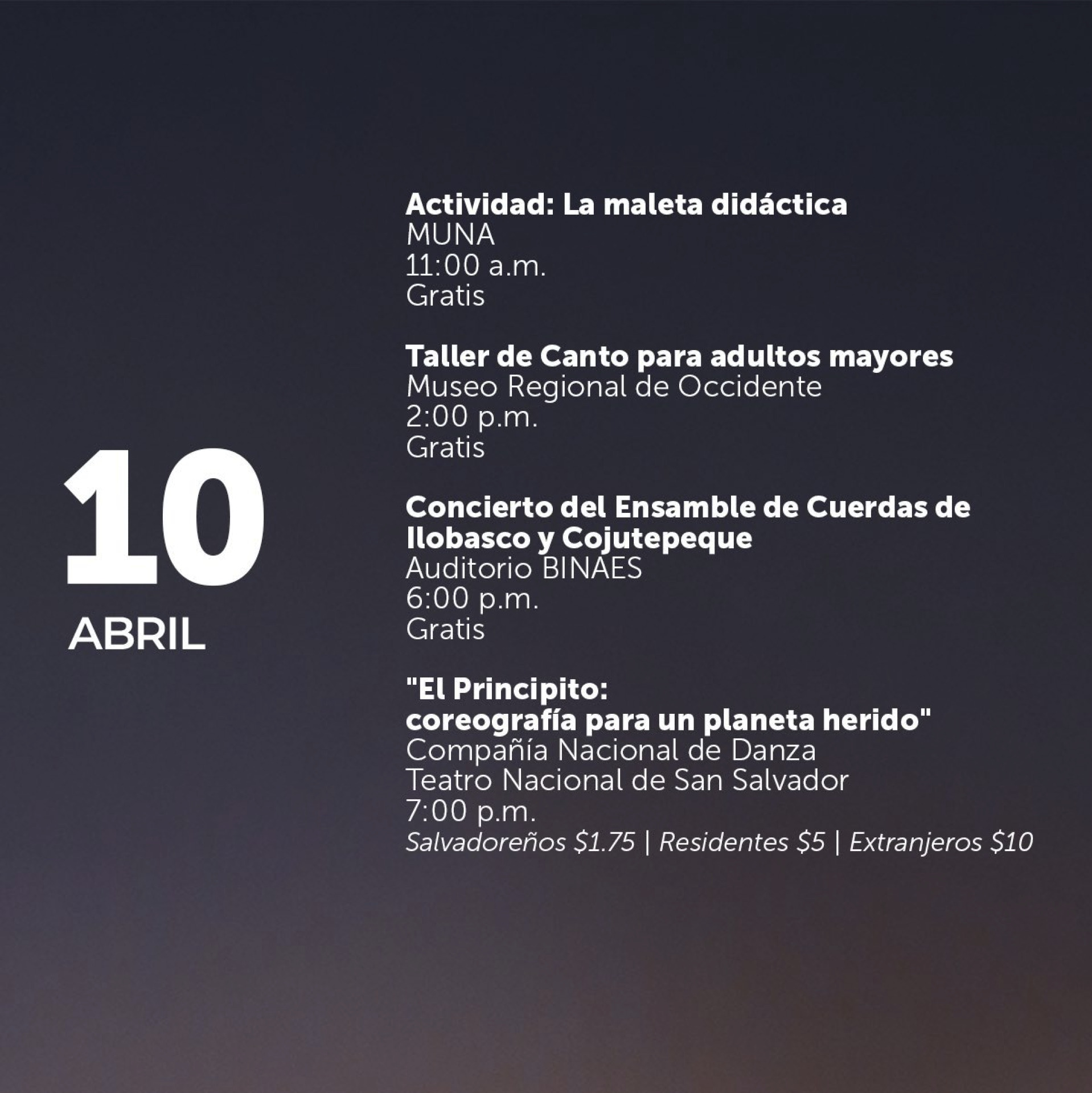 Agenda Cultural de El Salvador