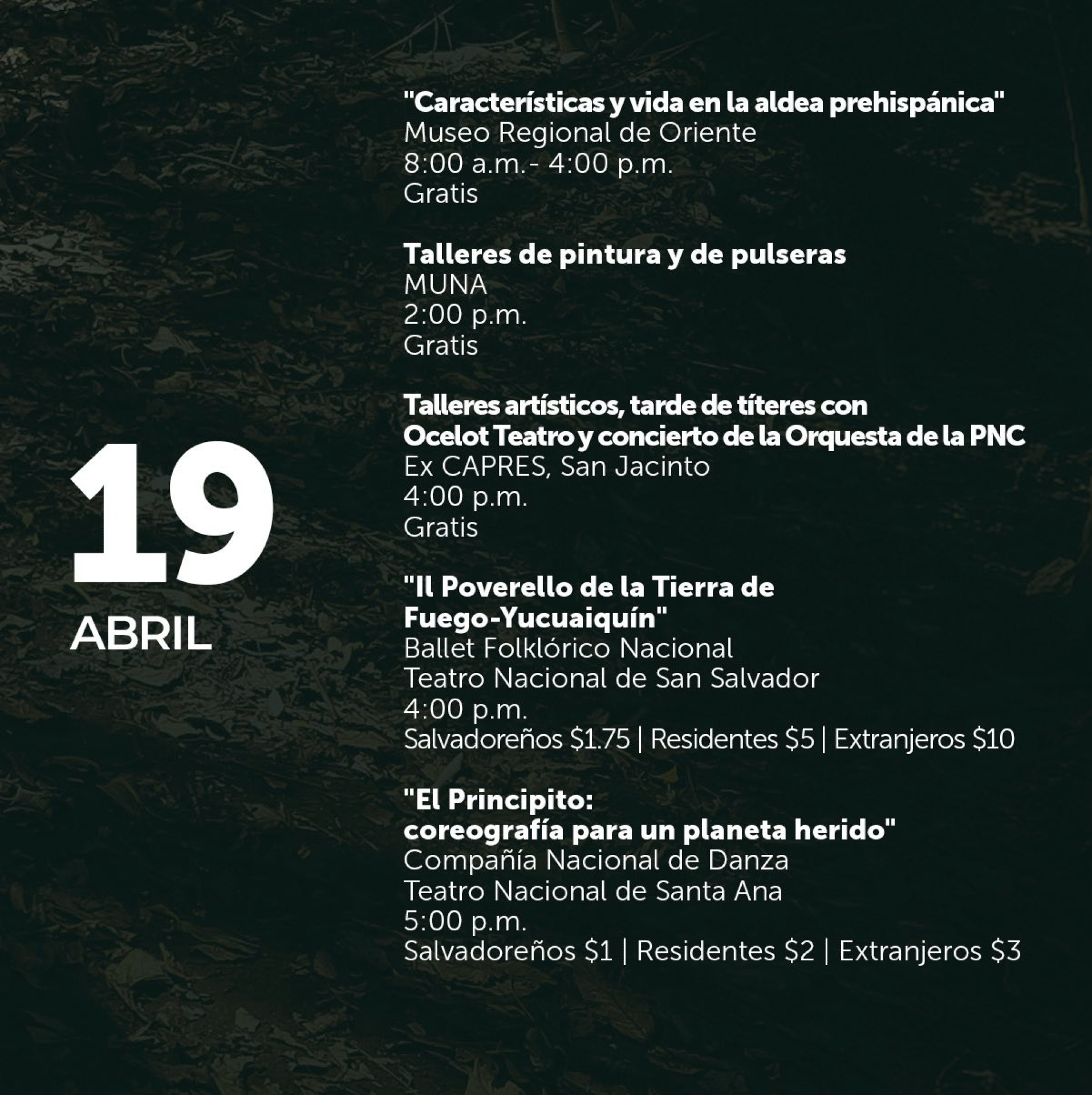 Agenda Cultural de El Salvador