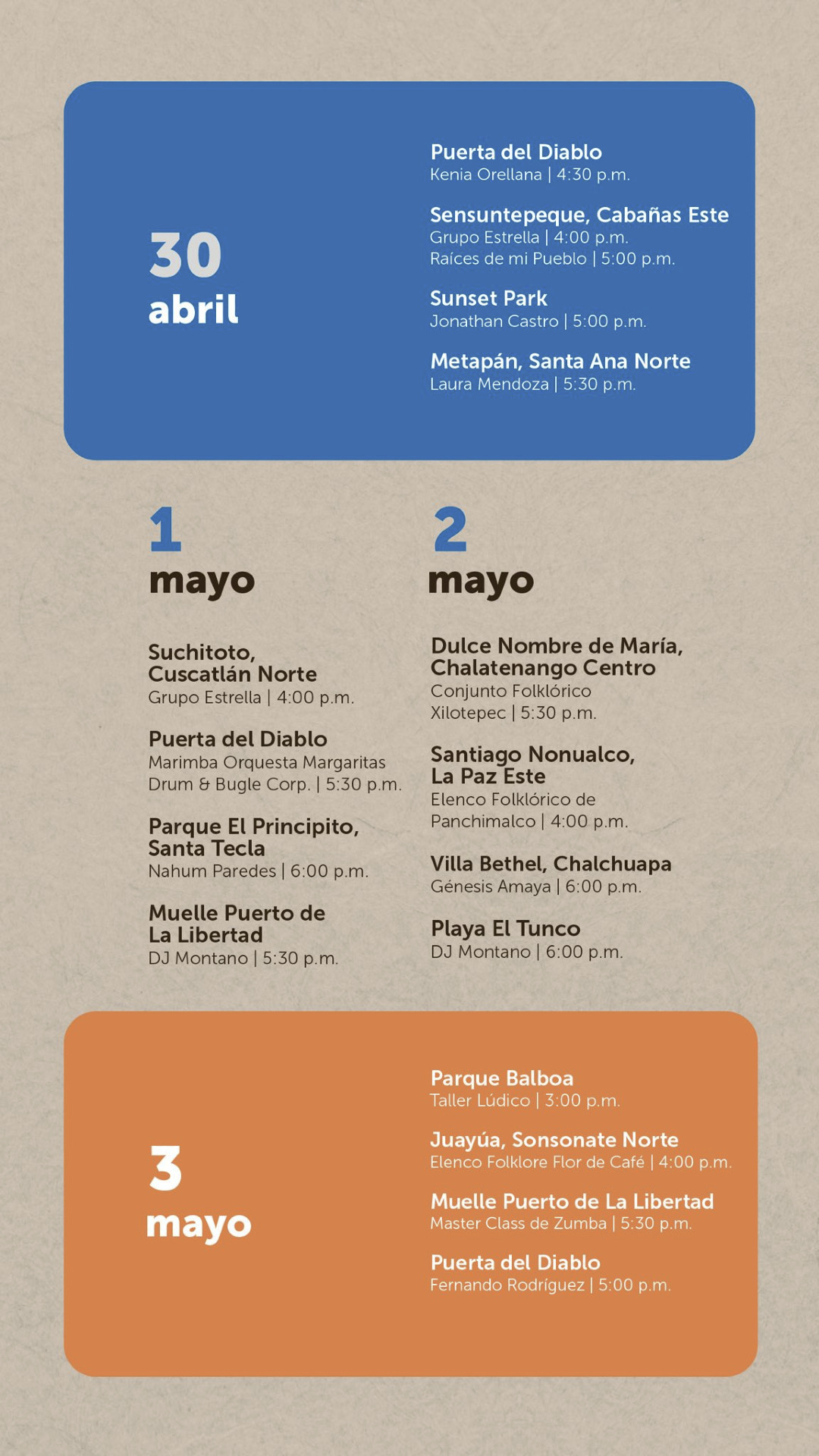 Agenda Cultural de El Salvador