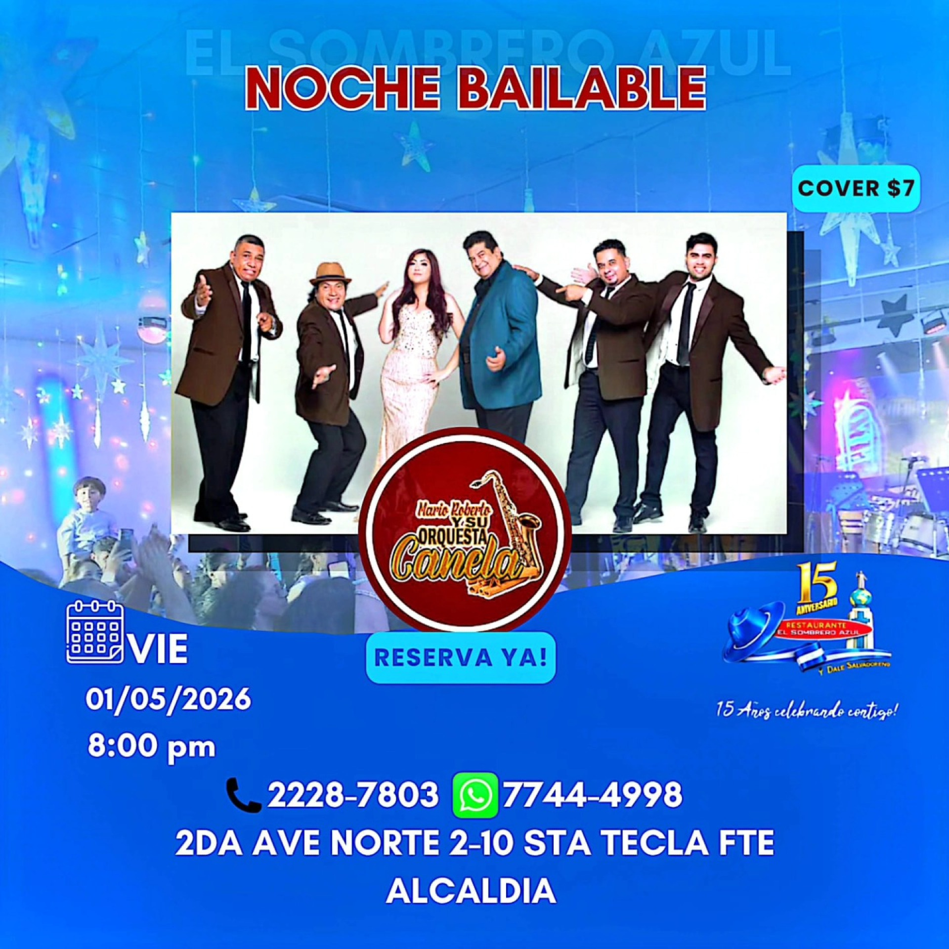 Semana bailable en Sombrero Azul !!