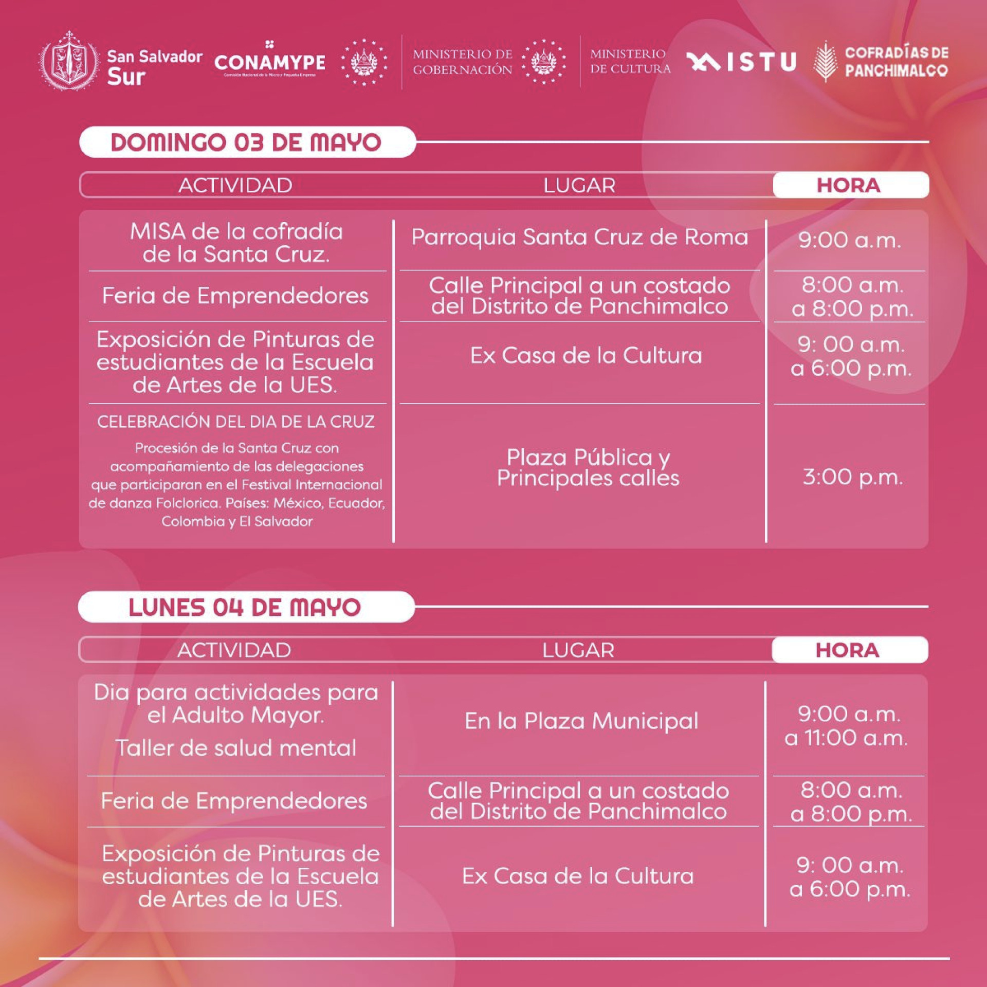 Feria de las Flores y las Palmas en Panchimalco