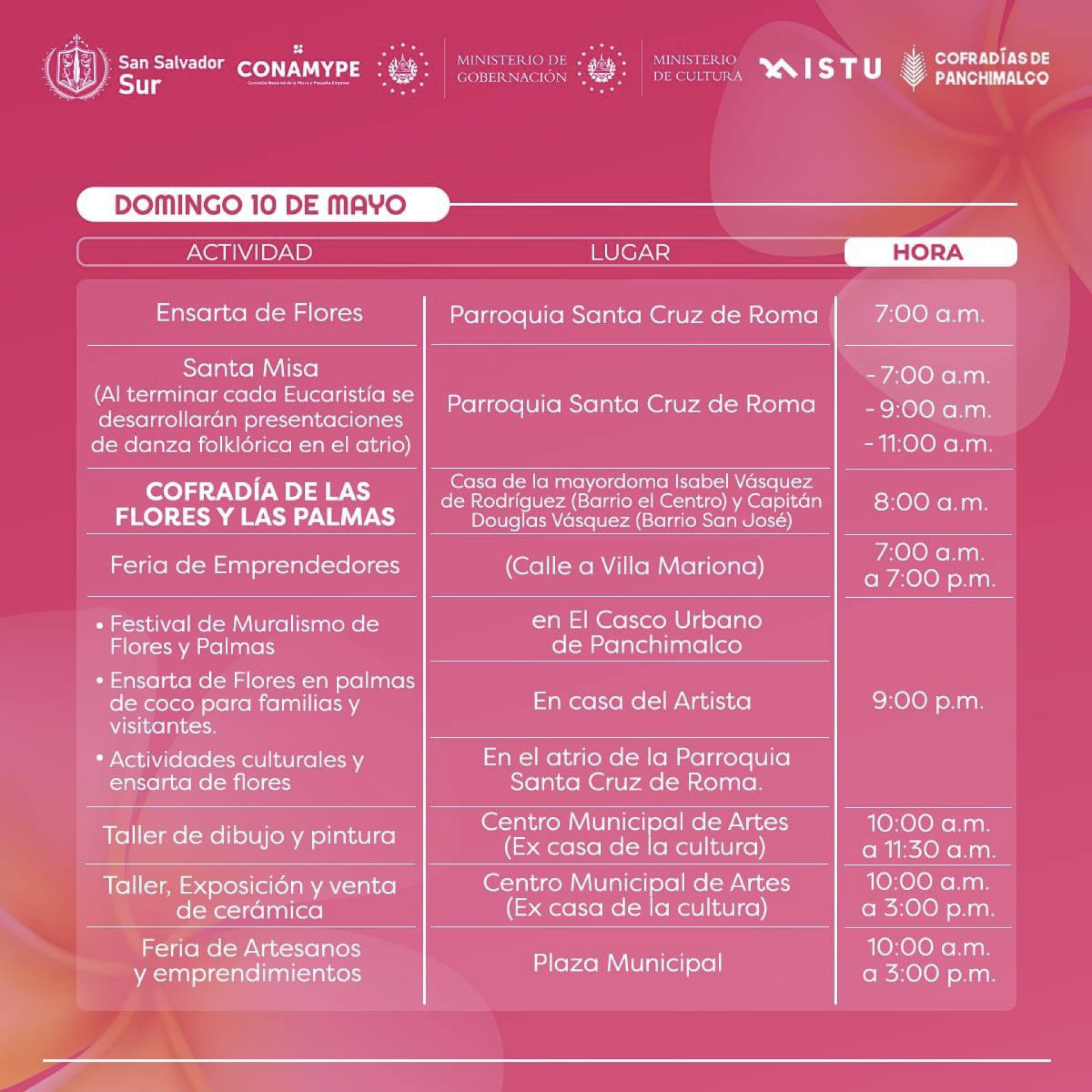 Feria de las Flores y las Palmas en Panchimalco