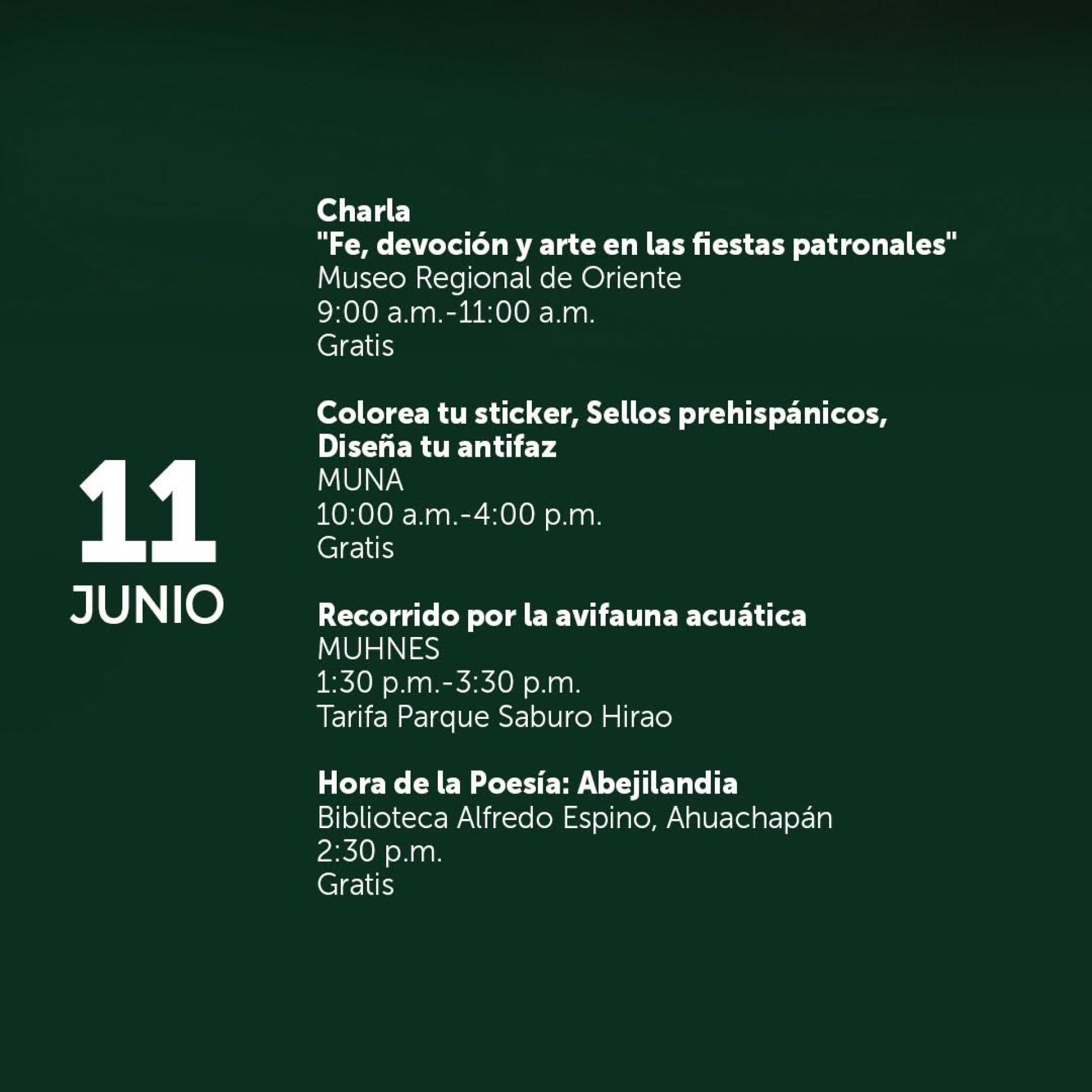 Esta semana, la cultura te espera con propuestas para disfrutar, aprender y crear.