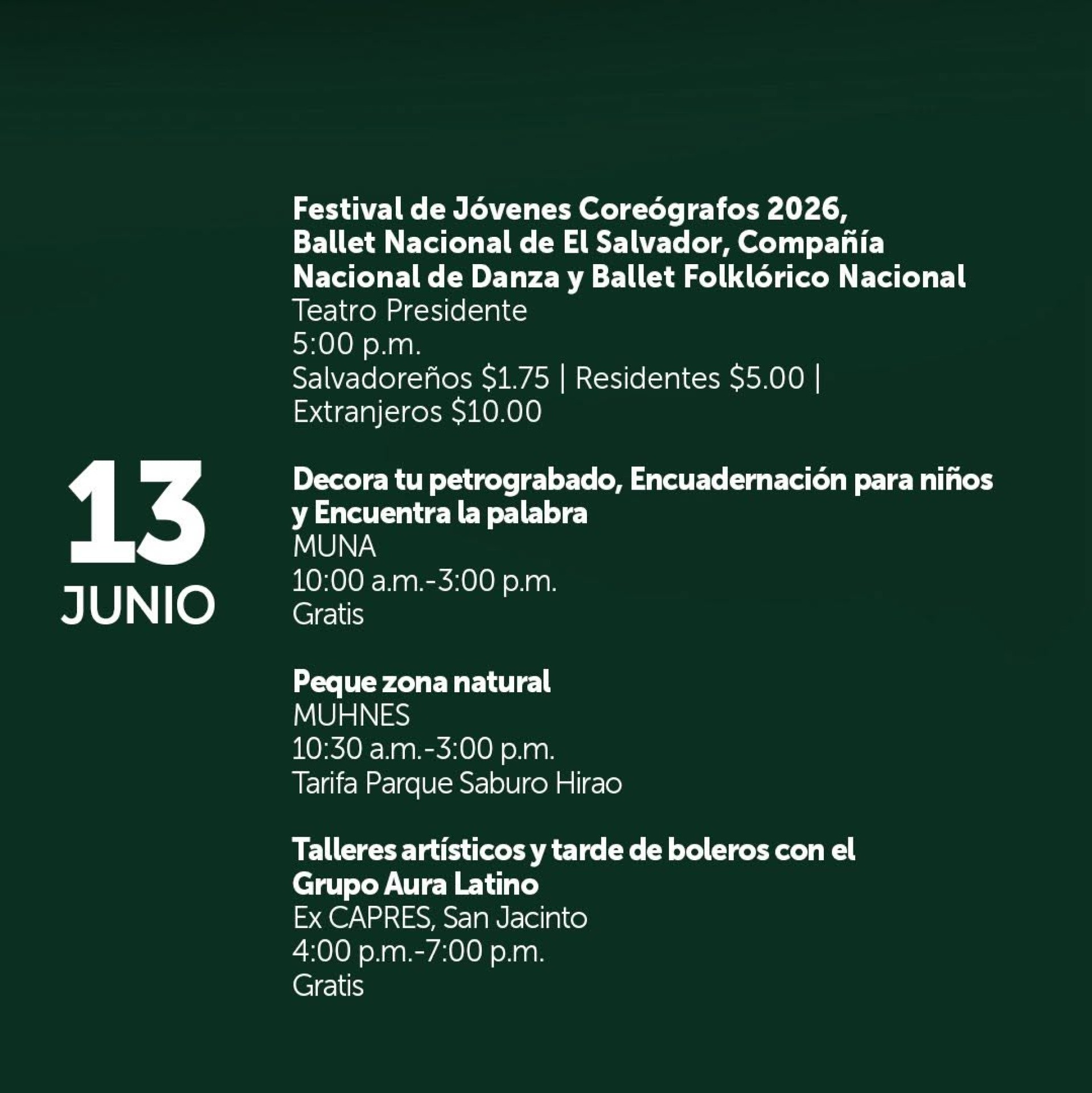 Esta semana, la cultura te espera con propuestas para disfrutar, aprender y crear.
