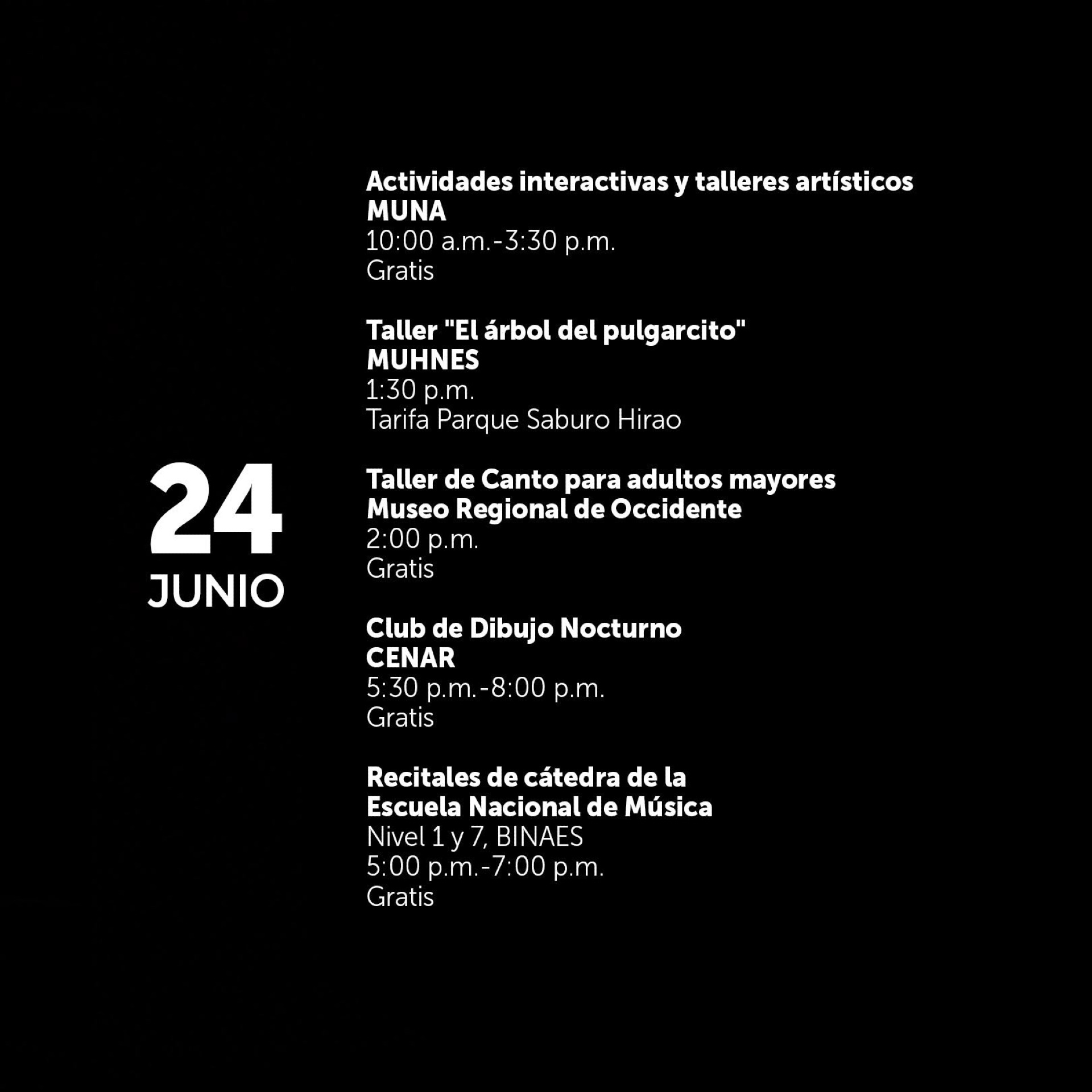Agenda Cultural