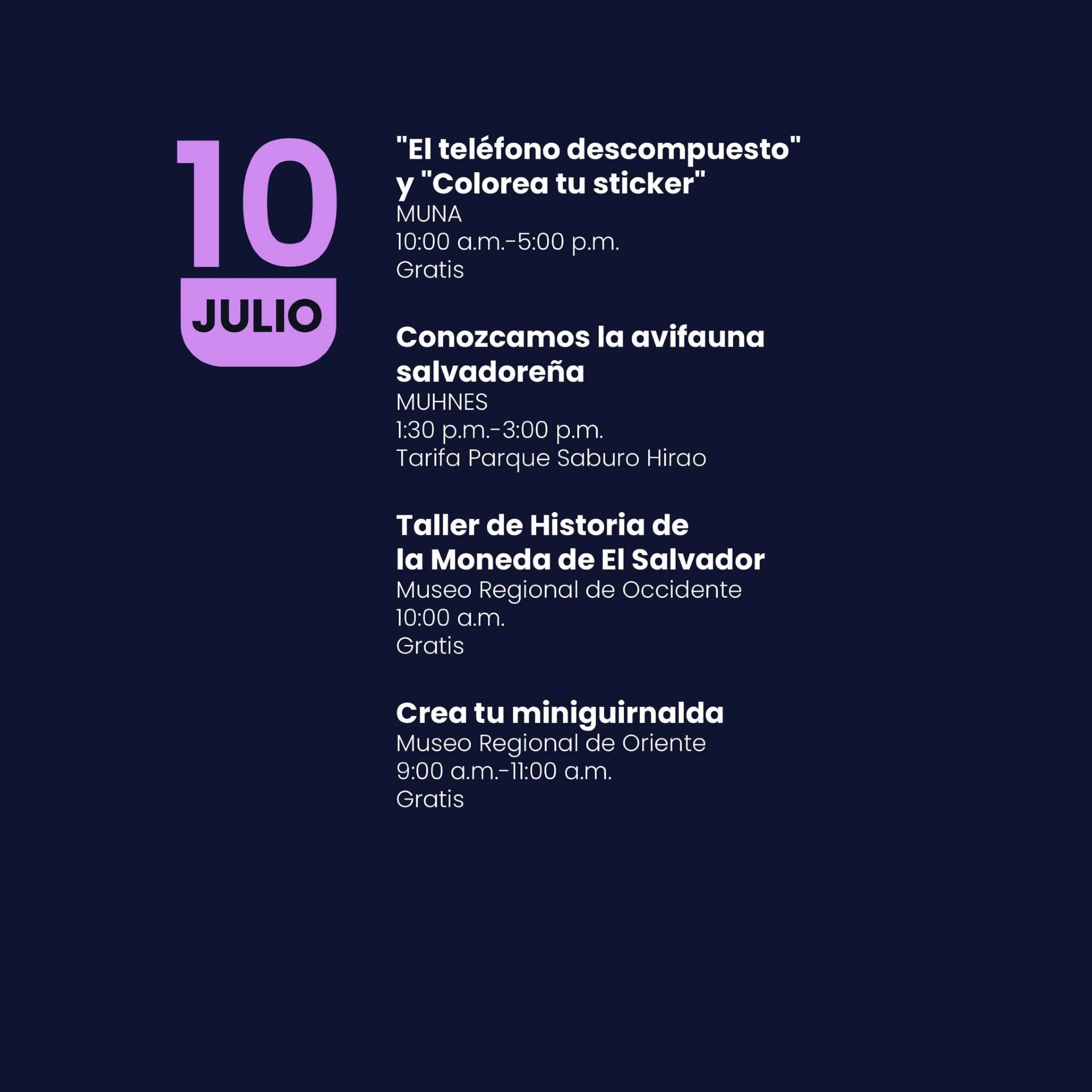 Agenda Cultural de El Salvador
