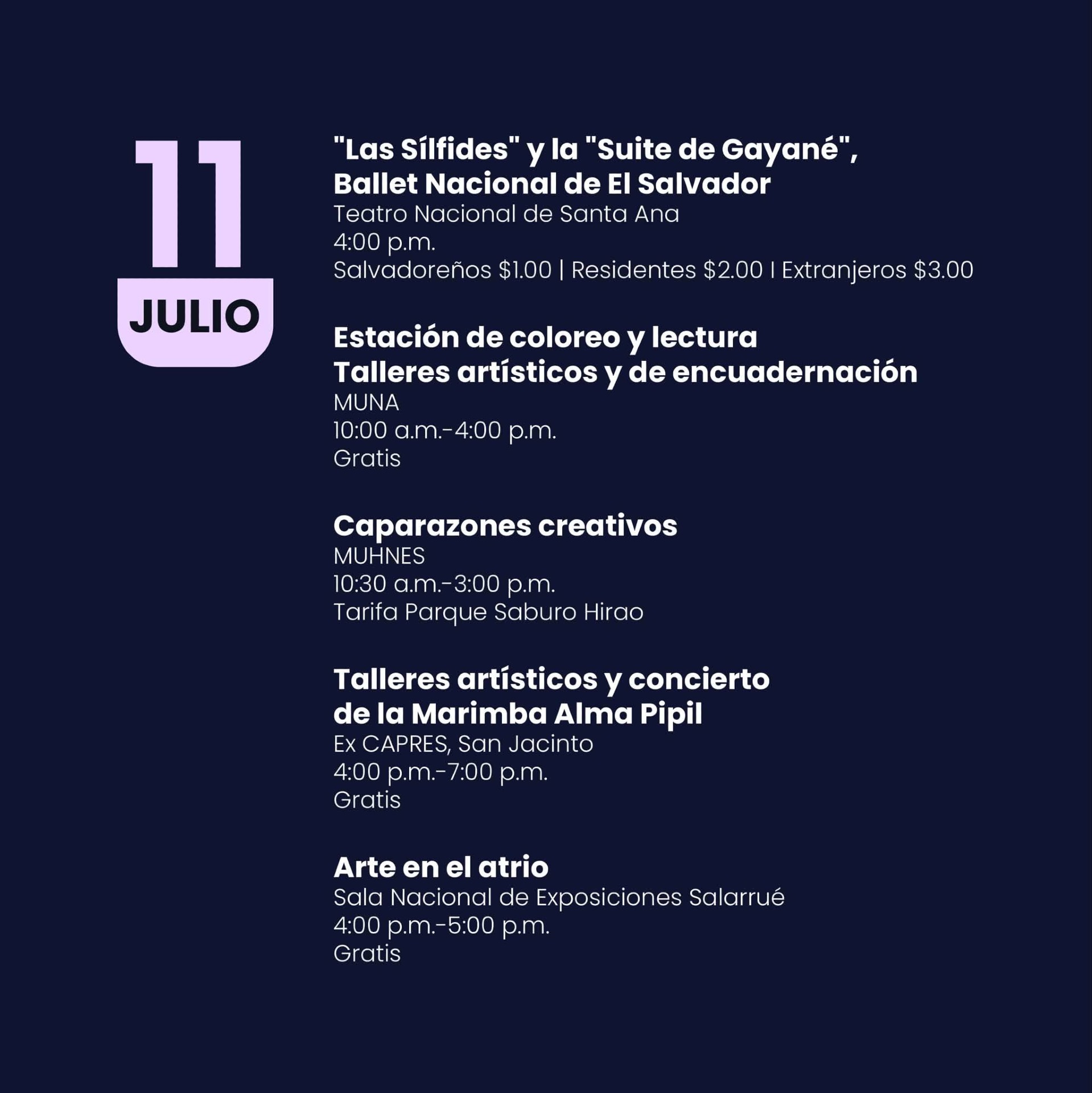 Agenda Cultural de El Salvador