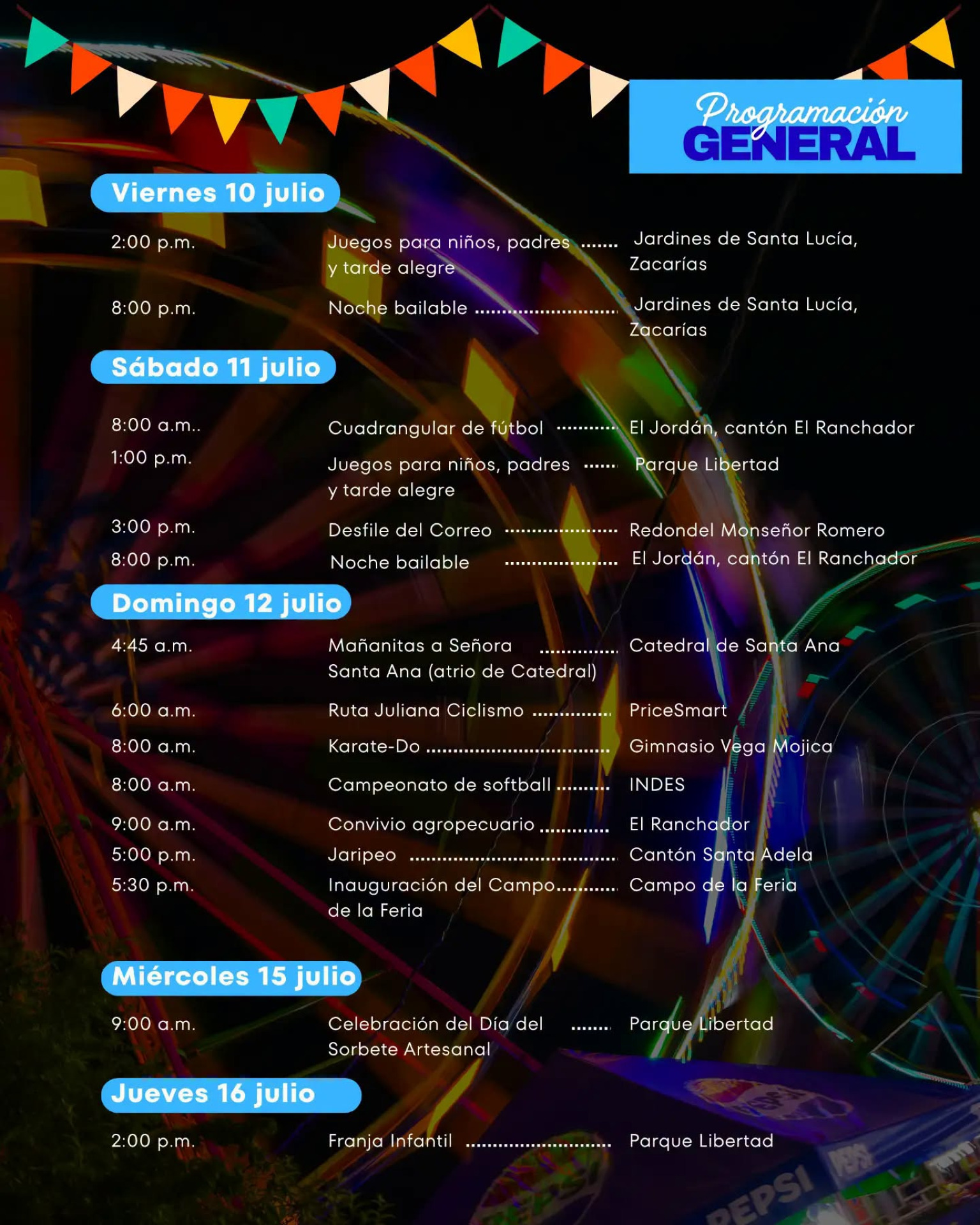 Fiestas Patronales Santa Ana