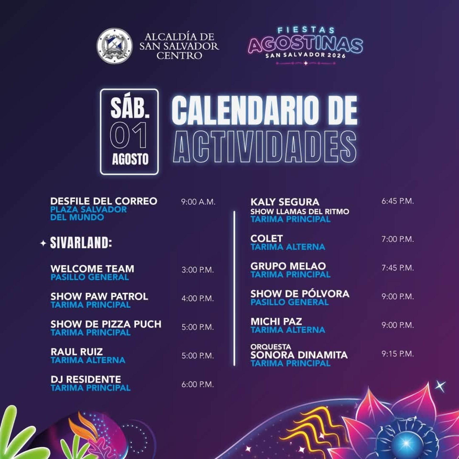 Programa Fiestas Agostinas 2026 !!