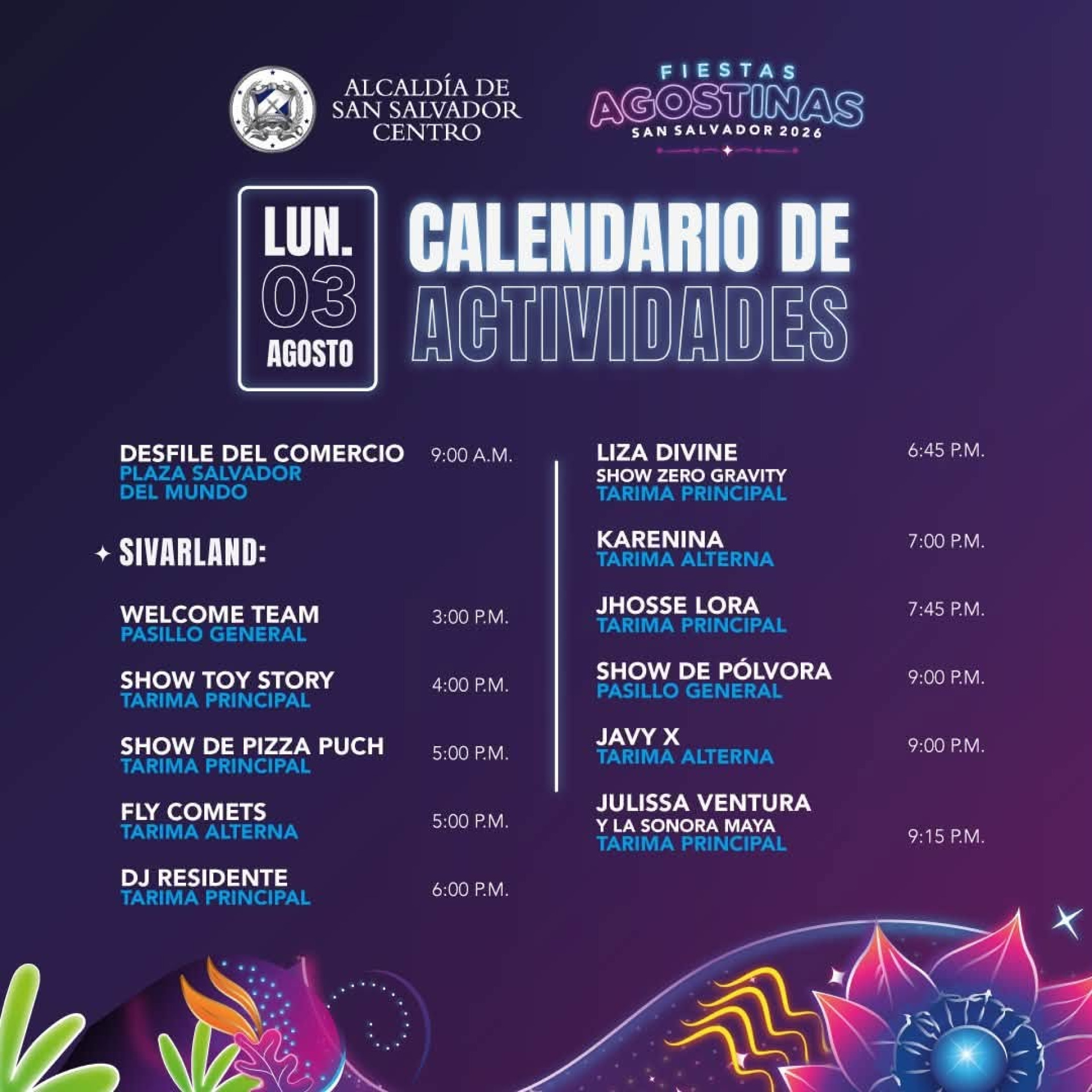 Programa Fiestas Agostinas 2026 !!