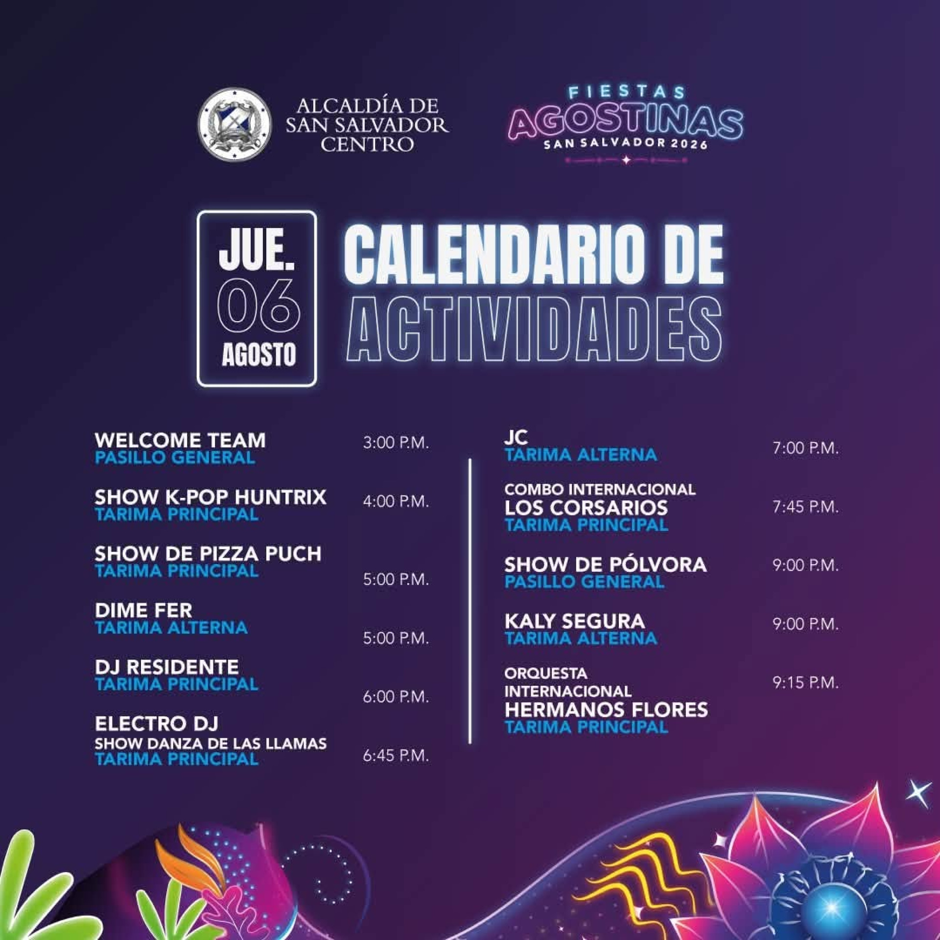 Programa Fiestas Agostinas 2026 !!