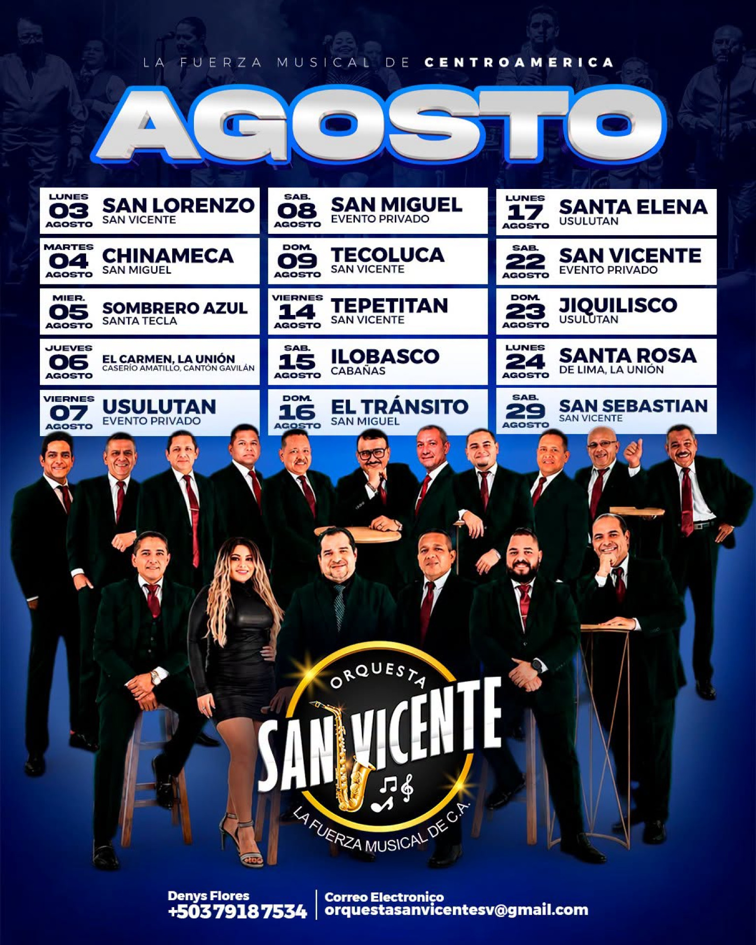 En vivo Orquesta San Vicente !!