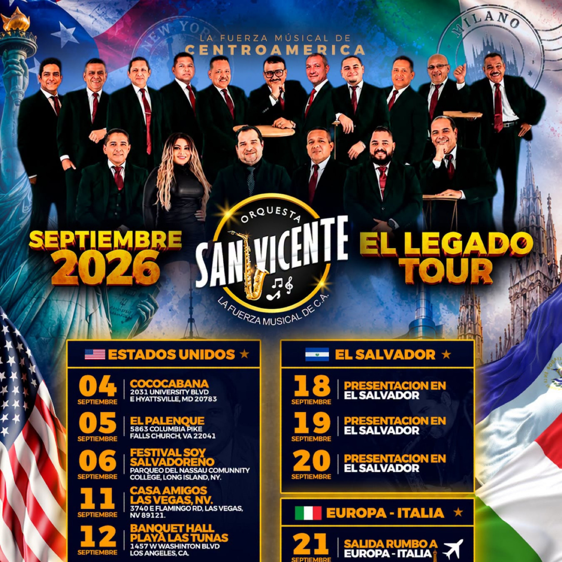 Agenda de Orquesta San Vicente !!