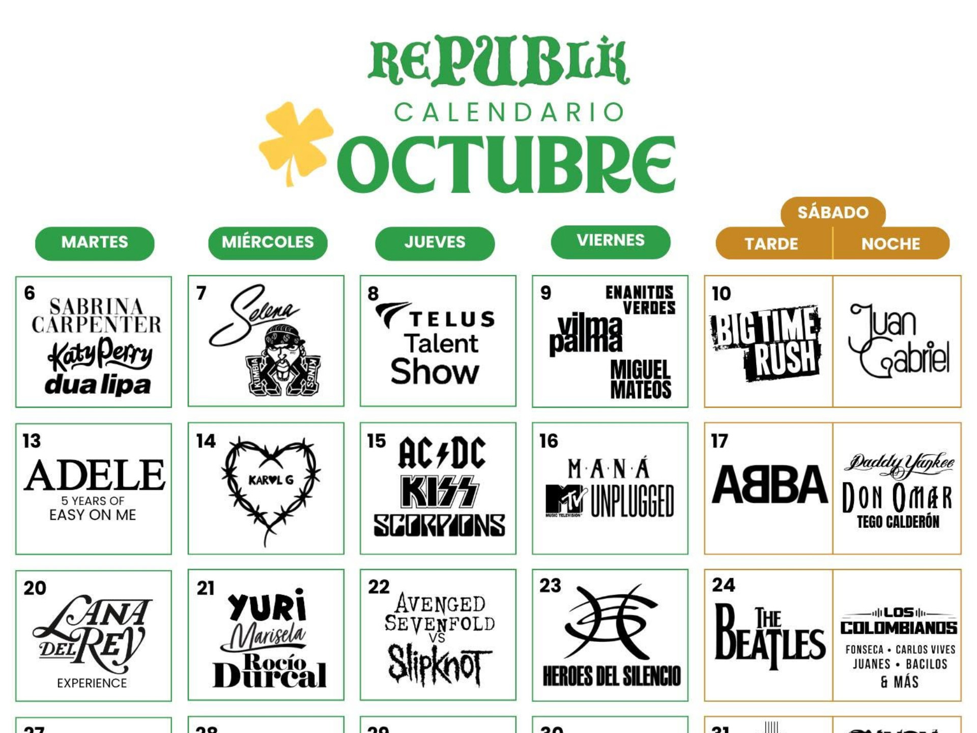 Republik Bar - Los mejores Tributos musicales !!