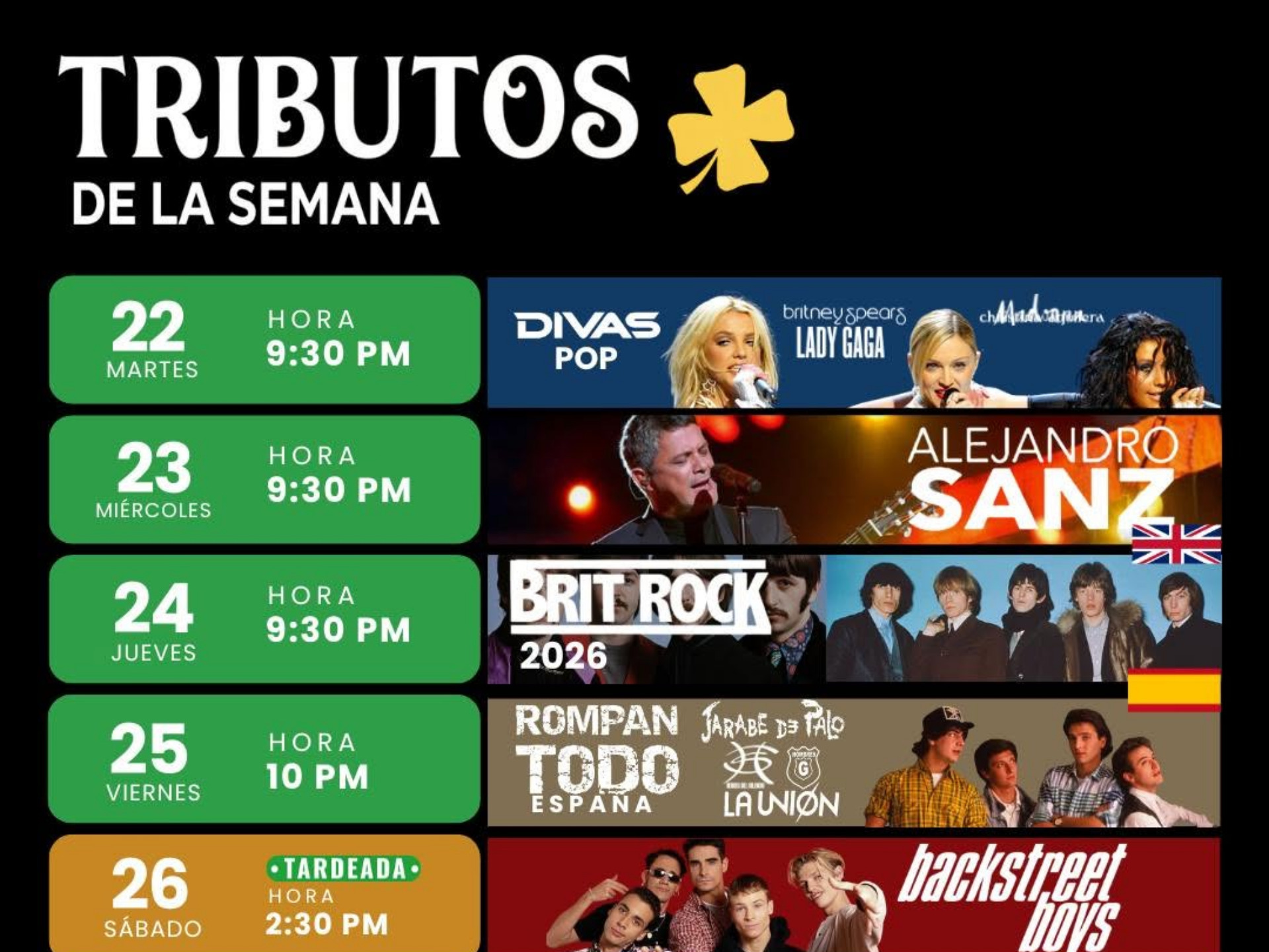 Republik Bar - Los mejores Tributos musicales !!