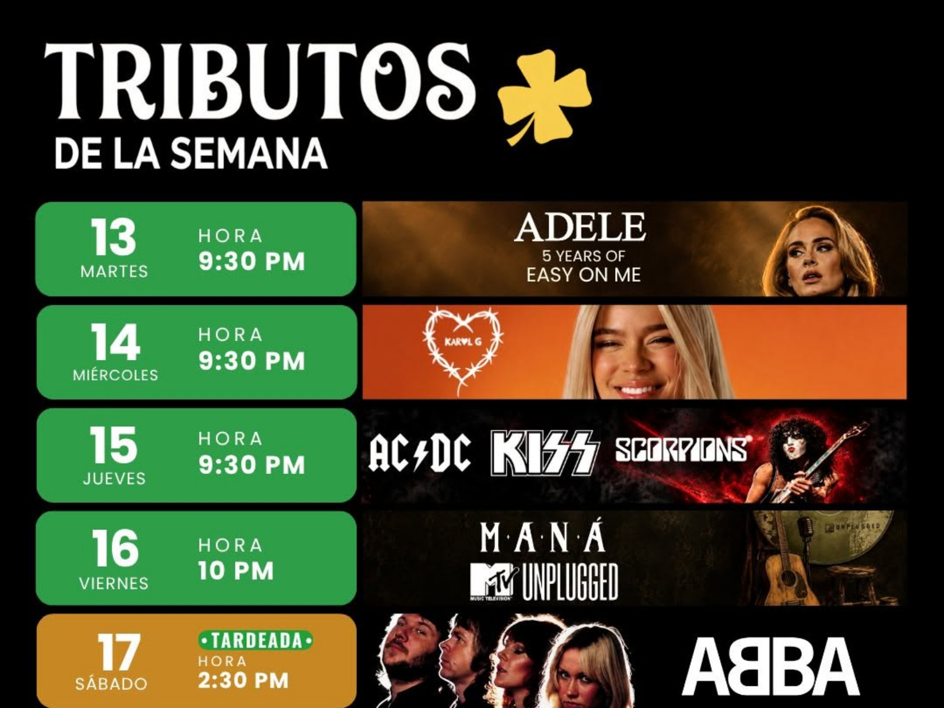 Republik Bar - Los mejores Tributos musicales !!