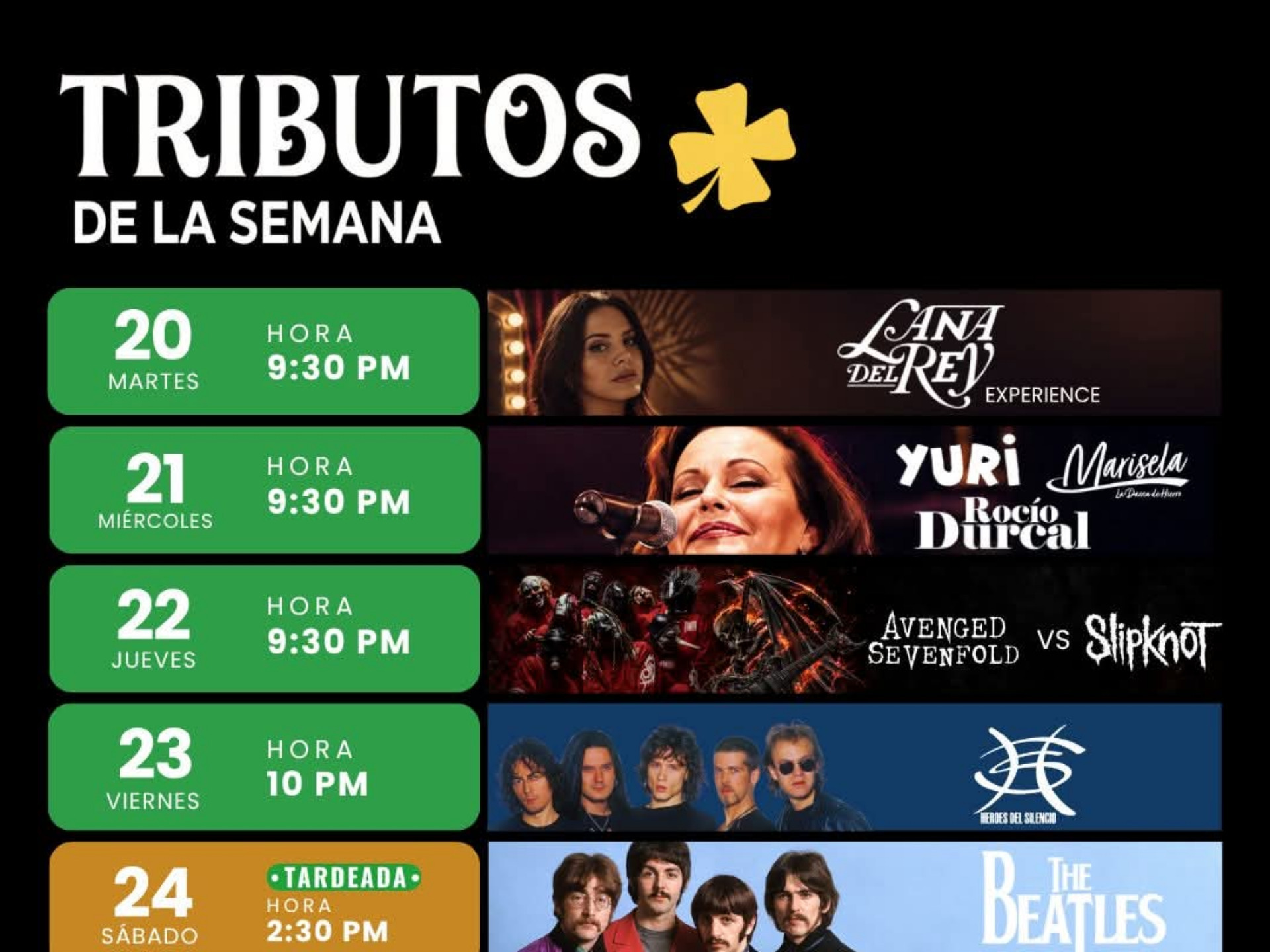 Republik Bar - Los mejores Tributos musicales !!